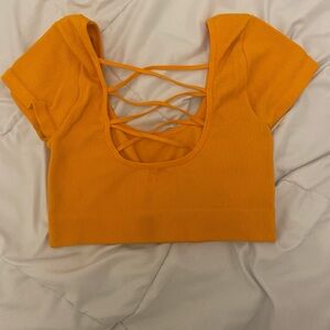 orange aerie top!